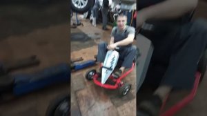 ЭлектроКарт из гироскутера часть.6#гироскутер#электромобиль#karting#картинг