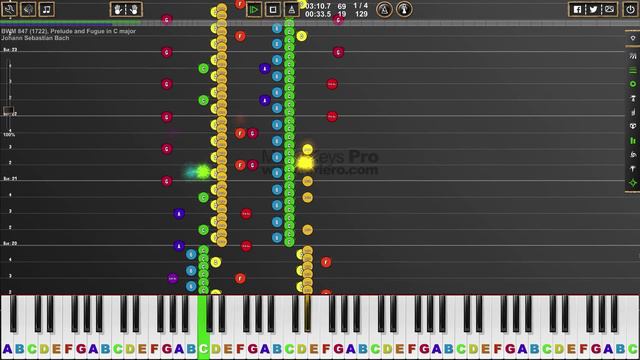 BMW 847 1722), Prelude and Fugue in C major, Johann Sebastian Bach смотреть онлайн