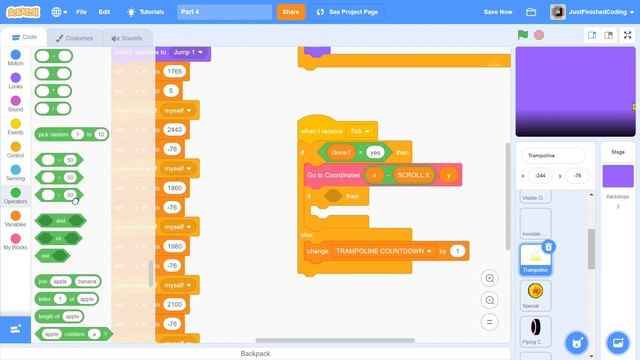 How to make Geometry Dash in Scratch - Part 4 | Just Finished Coding! смотреть онлайн