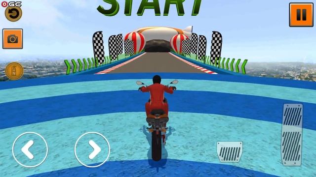Bike Stunts Race 2021 Free Moto Bike Racing Games - Impossible Motor Racer - Android GamePlay смотреть онлайн