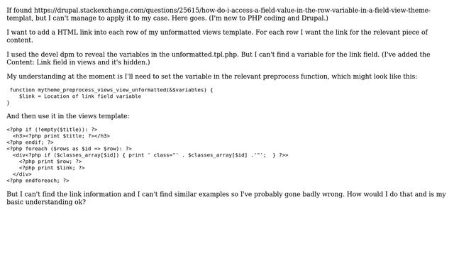 Drupal: How to use field variables in un-formatted view template? (2 Solutions!!) смотреть онлайн