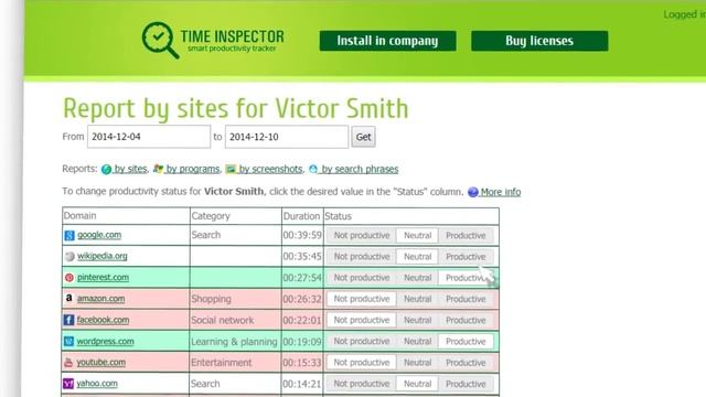Time Inspector - учет рабочего времени для ваших сотрудников смотреть онлайн
