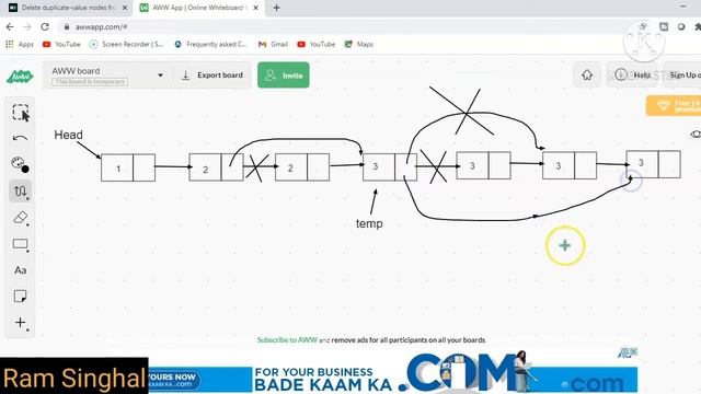 Delete duplicates from a Sorted Linked List || Hackerrank || Data structures ||coding4u смотреть онлайн