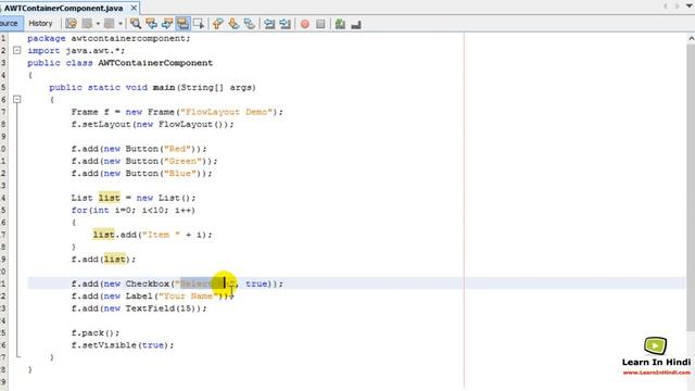 64. FlowLayout Manager in Java смотреть онлайн