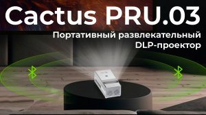 Обзор портативного развлекательного DLP-проектора Cactus PRU.03