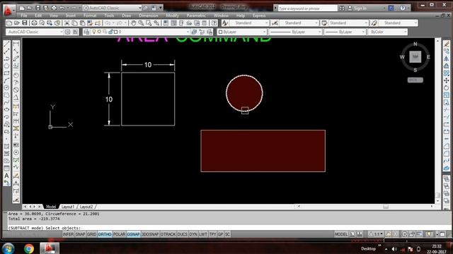 Area command in Autocad || How to calculate Area of any object in autocad || cad career смотреть онлайн