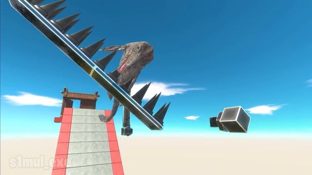 Don't Fall off the Bridge... BOOOM!!! - Animal Revolt Battle Simulator смотреть онлайн