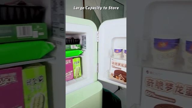 HCK Retro Fridge, Dual Door Vintage Refrigerator for Home & Office смотреть онлайн