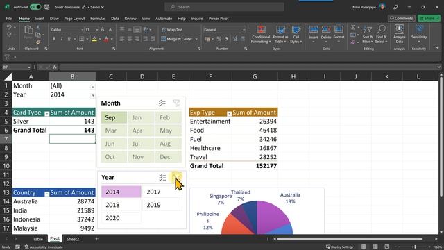 Beyond AutoFilter - Use Slicers to filter Excel data and pivot tables смотреть онлайн
