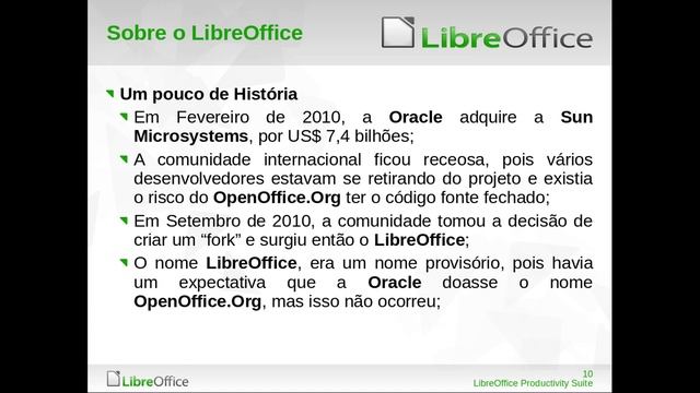 Introdução ao LibreOffice смотреть онлайн