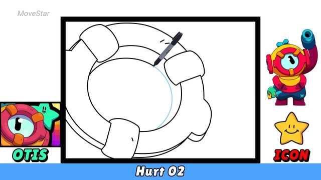 How To Draw OTIS Icon ? | Brawl Stars | New Brawler | Voice Lines смотреть онлайн