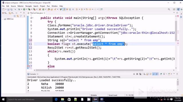 Statement Interface methods in JDBC API смотреть онлайн