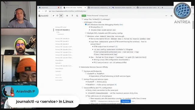 Antrea LIVE: Episode 11 (Windows, SessionAffinity, Brazil) смотреть онлайн