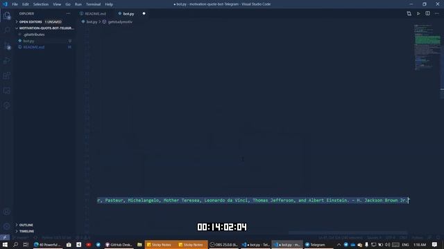 Writing python bot script in VSCODE - HYPERLAPSE #4 смотреть онлайн