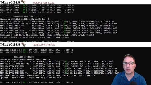 Are You Using the Right NVIDIA Driver for LHR GPU Mining? | T-Rex Miner 0.24.8 & NBMiner 40.1 TESTE смотреть онлайн