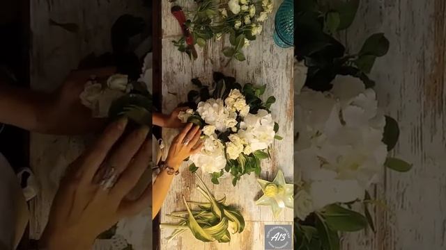 Мастерская_А13 Профессиональная флористика. Официальная композиция на обеденный стол. смотреть онлайн