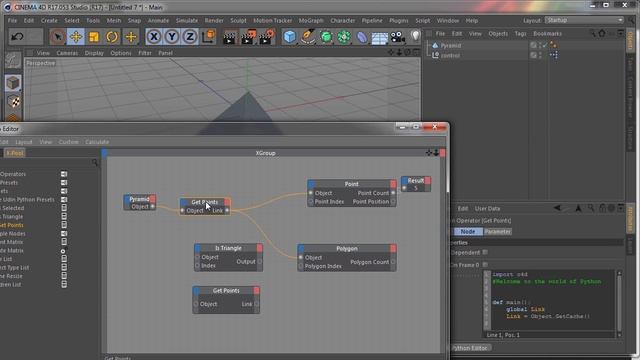 Cinema 4D XPresso: Three Python Nodes смотреть онлайн