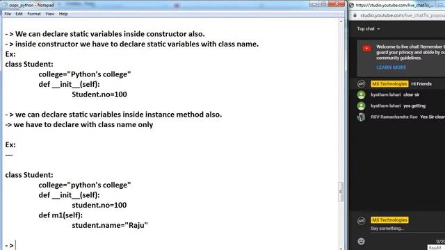 Python OOPS Concepts | Python OOP Tutorial | Python Classes and Objects | Python Tutorial смотреть онлайн
