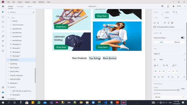 Fashion Project Using Adobe XD #adobexd