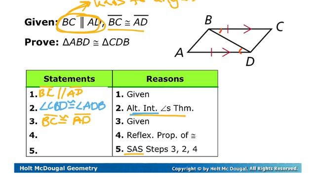 Geometry 4.5 Triangle Congruence: SSS and SAS Notes Video смотреть онлайн