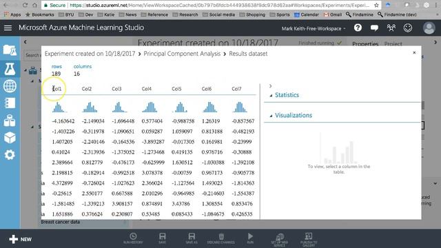 Azure Machine Learning Studio: Principal Components with survey data смотреть онлайн