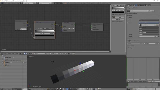 Blender Animation Nodes | Cycles Material Manipulations смотреть онлайн