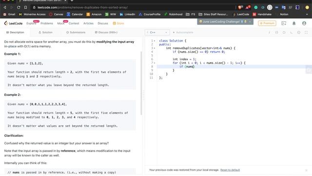 LeetCode - Remove Duplicates from Sorted Array (C++) смотреть онлайн
