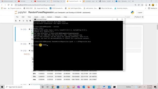 Converting a Jupyter Notebook file into MS Word file using Pandoc смотреть онлайн