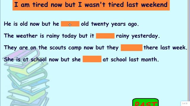 WAS - WERE (Simple Past Tense) смотреть онлайн