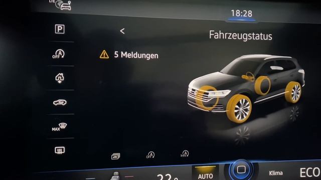 VW Touareg V6 2018 Probleme Front Assist Tempomat Licht ACC Insassenschutz Lane Assist Carnet