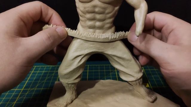 Лепка фигурки - Иноске Хашибира (Inosuke Hashibira) из аниме Клинок, рассекающий демонов.