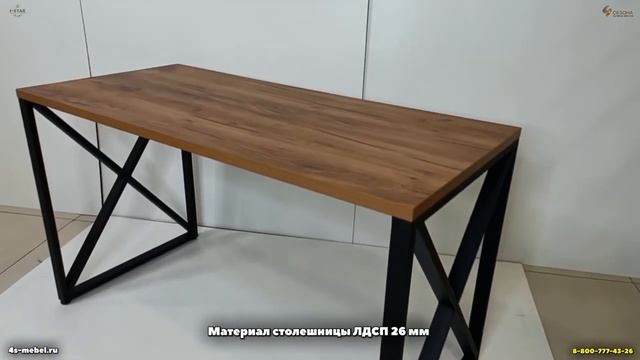 Видеообзор Стол письменный 06 в стиле лофт от Фабрики мебели 4 Сезона смотреть онлайн
