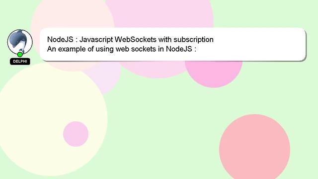 NodeJS : Javascript WebSockets with subscription смотреть онлайн