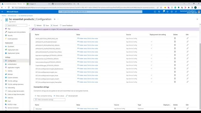 How to configure the connection strings in Azure WEB APP for DOTNET CORE WEB API | Azure | LSC смотреть онлайн