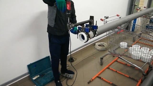 Пайка-сварка полипропиленовых труб большого диаметра 110 мм ООО Жилстройолимп смотреть онлайн