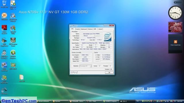 Asus N70Sv 17.3" Notebook nVidia GT130M 1GB DDR2 VRAM benchmark смотреть онлайн