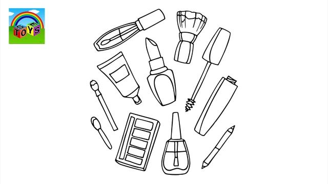 Setoys Drawings - How To Draw Make Up Set for Little Gilrs смотреть онлайн