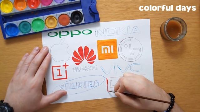 TOP 10 Smartphone Logos - Logo Drawing (Samsung, LG, Apple, Nokia, Huawei, Lenovo, Oppo ...etc)