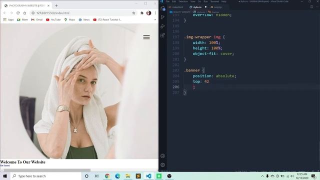How To make a website using HTML CSS & Javascript in 30min* смотреть онлайн