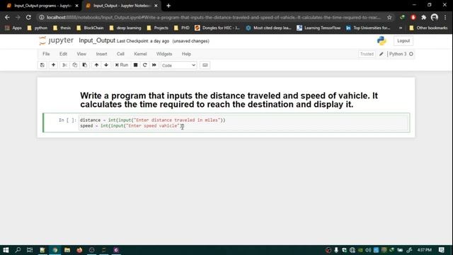 Python Practice I/O Program 7: How to calculate time required to reach the destination of vehicle? смотреть онлайн