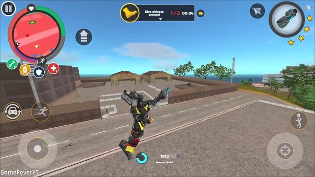 Rope Hero: Vice Town - (Transformer Monster Truck Fight Giant Police Car Robot) Truck on Crossroads смотреть онлайн
