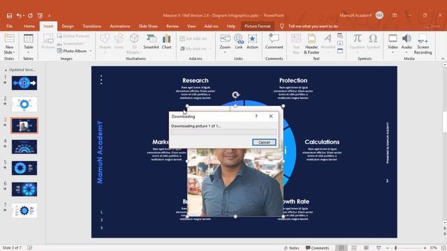 6. MS PowerPoint 2019 Bangla Tutorial : How to insert, resize, crop, format Pictures. смотреть онлайн