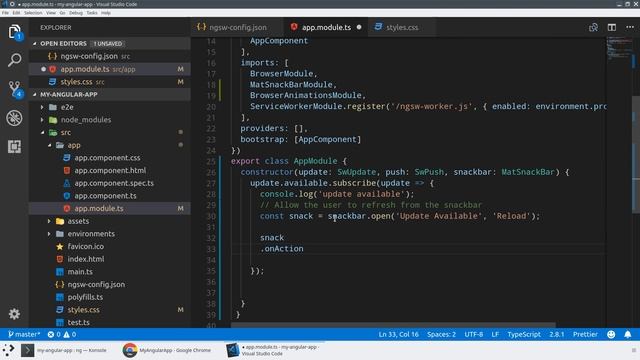 Updates and Notifications with the Angular Service Worker смотреть онлайн