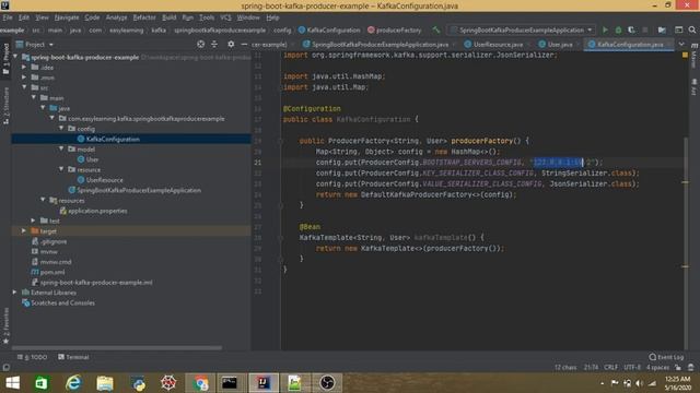 Spring boot with kafka JSON messages смотреть онлайн