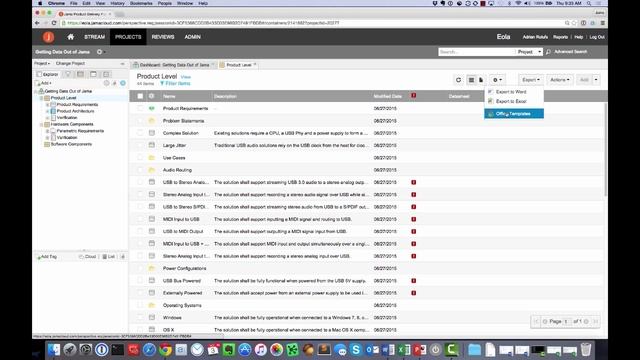 Office Exports: Using Export to Excel functionality in Jama tutorial смотреть онлайн