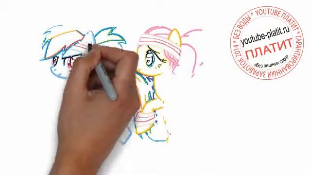 Нарисованные карандашом пони радуга Как нарисовать поэтапно карандашом пони радуг спортсменок смотреть онлайн