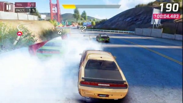 Асфальт 9 различие в настройках графики Стандарт и Высокое качество изображения )