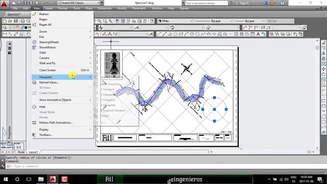 AutoCAD 4 - ventana una sobre otra (Viewport) смотреть онлайн