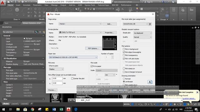 Civil Engineering : Cara Plotting DWG ke PDF di Autocad 2016 смотреть онлайн