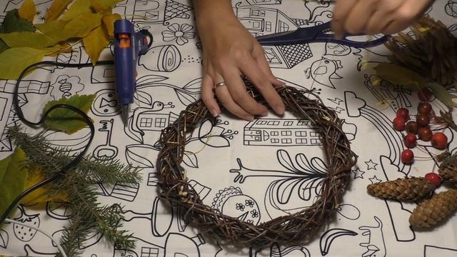 DIY Украшаем комнату / Осенний венок / Осенний декор смотреть онлайн